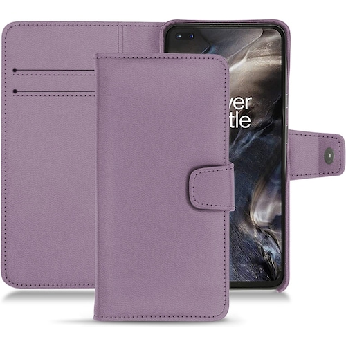 Noreve Lederschutzhülle Wallet (OnePlus Nord), Smartphone Hülle, Violett