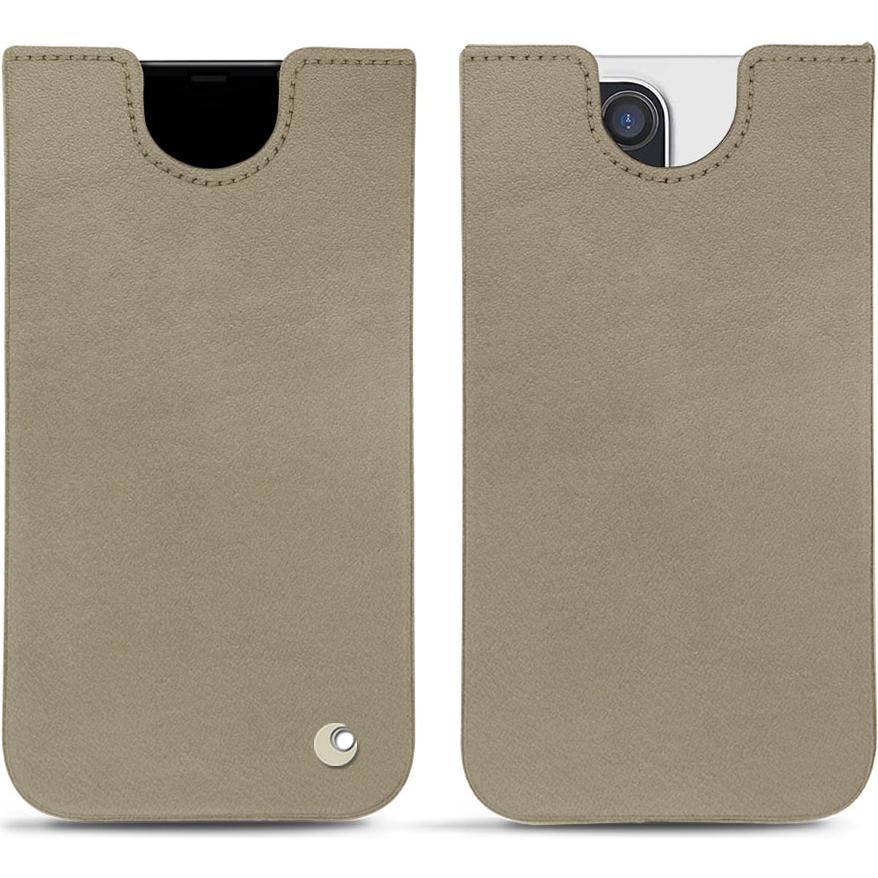 Noreve Lederschutzhülle (Apple iPhone 12 Pro Max), Smartphone Hülle, Beige