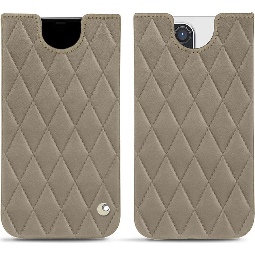 Noreve Lederschutzhülle (Apple iPhone 12 Pro Max), Smartphone Hülle, Beige