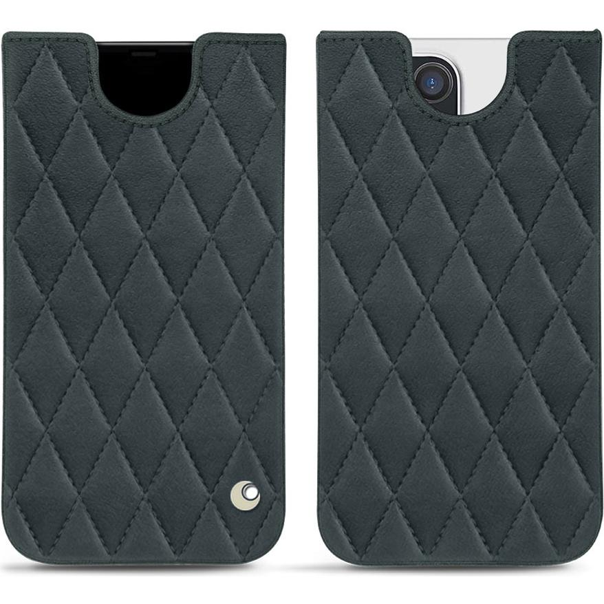 Noreve Lederschutzhülle (Apple iPhone 12 Pro Max), Smartphone Hülle, Blau