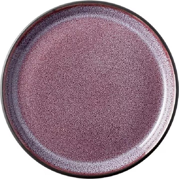 Immagine prodotto Bitz Piatti per colazione e dessert 6 pezzi, Viola/Nero (1 x, 17 cm)