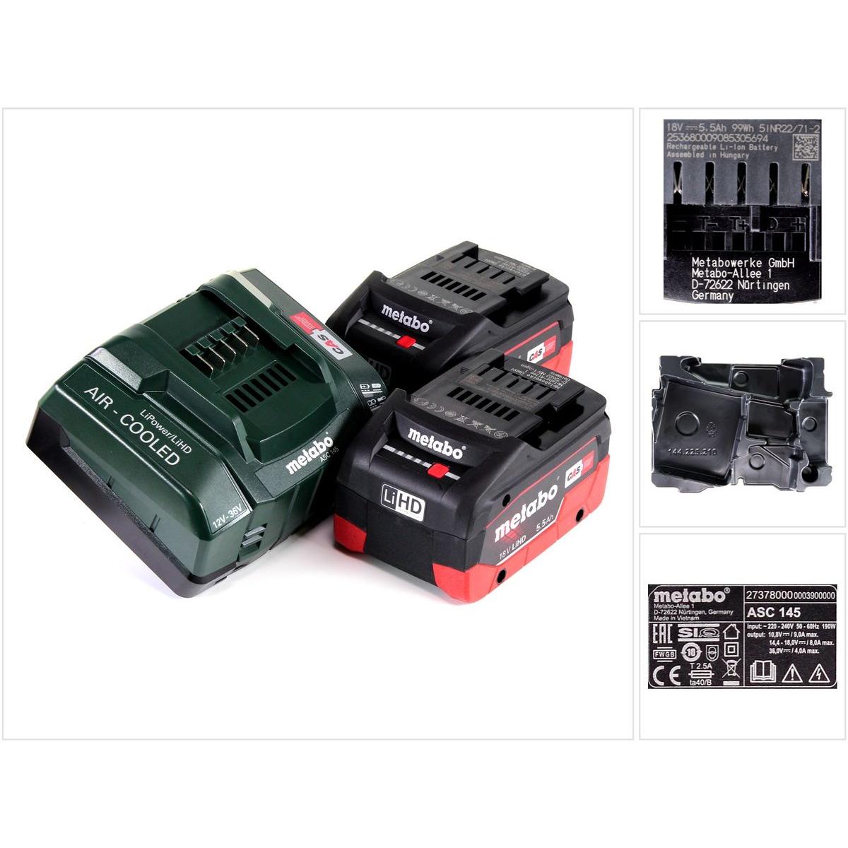 Thumbnail - Metabo, Werkzeugakku + Ladegerät, Basis-Set (18 V)