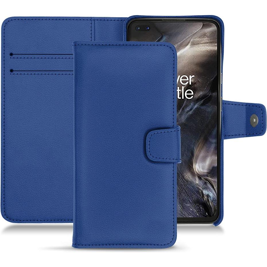 Thumbnail - Noreve Lederschutzhülle Wallet (OnePlus Nord), Smartphone Hülle, Blau