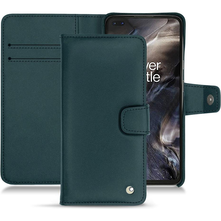 Noreve Lederschutzhülle Wallet (OnePlus Nord), Smartphone Hülle, Blau