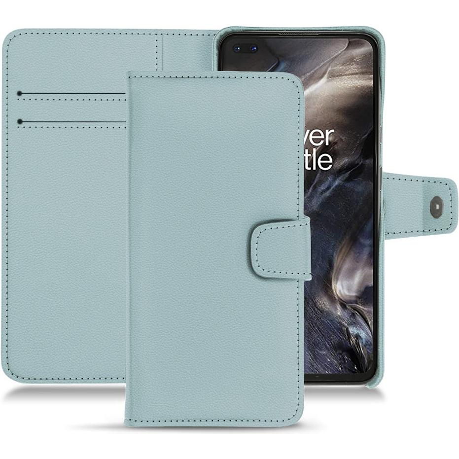 Noreve Lederschutzhülle Wallet (OnePlus Nord), Smartphone Hülle, Blau