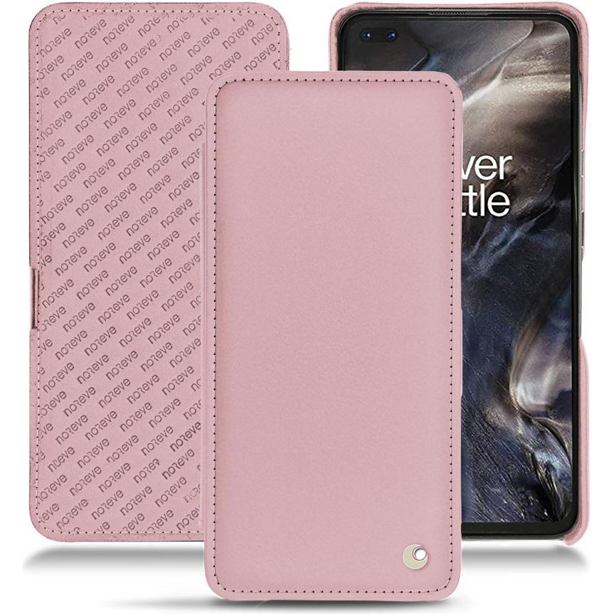 Noreve Lederschutzhülle horizontal (OnePlus Nord), Smartphone Hülle, Rosa