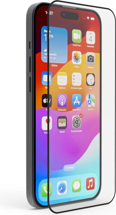 Actual product image Hama 3D Full Screen Protective Glass for Apple iPhone 15 Plus/15 Pro Max, Black (1 pcs., Apple iPhone 15 Plus, Apple iPhone 15 Pro Max)