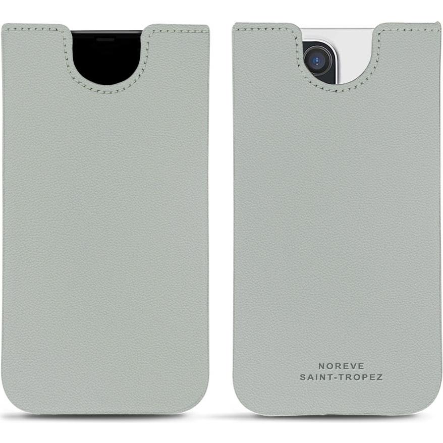 Noreve Lederschutzhülle (Apple iPhone 12 Pro Max), Smartphone Hülle, Grau