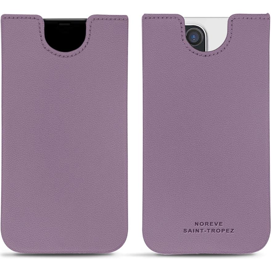 Noreve Lederschutzhülle (Apple iPhone 12 Pro Max), Smartphone Hülle, Violett