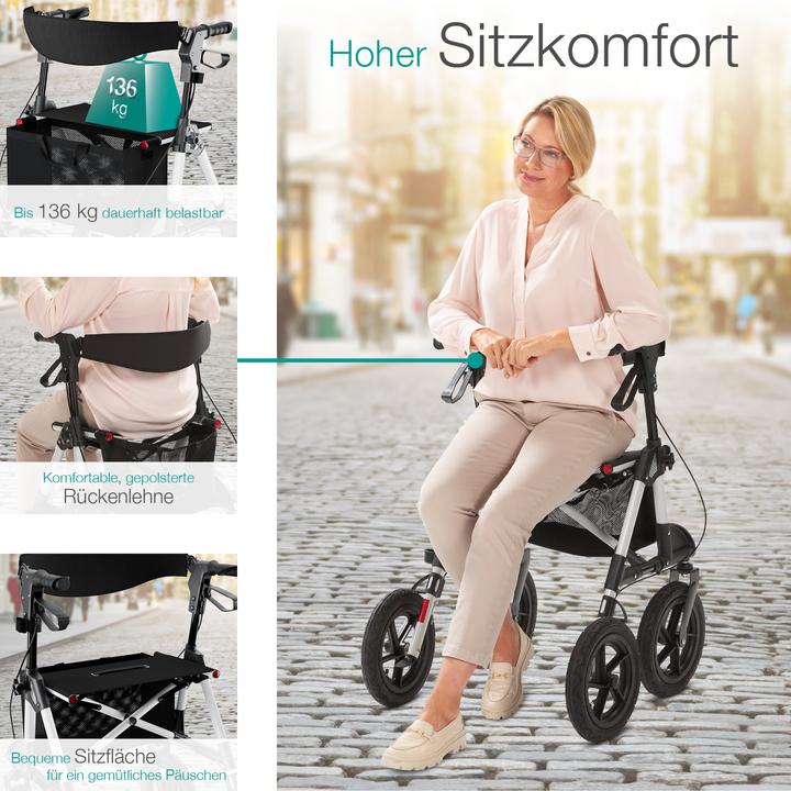 Immagine prodotto Aktivshop Rollator da esterno con pneumatici Comfort