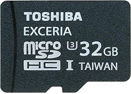 Toshiba microSDHC Exceria UHS-I met adapter (32 GB, microSDHC, U3, UHS-I)