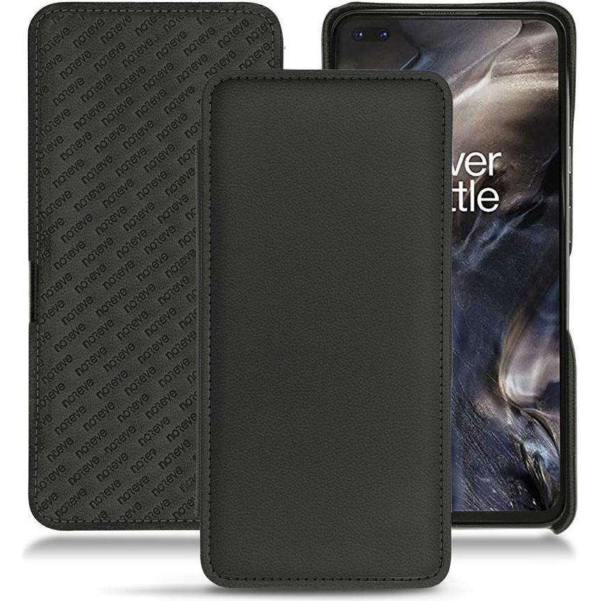 Noreve Lederschutzhülle horizontal (OnePlus Nord), Smartphone Hülle, Schwarz