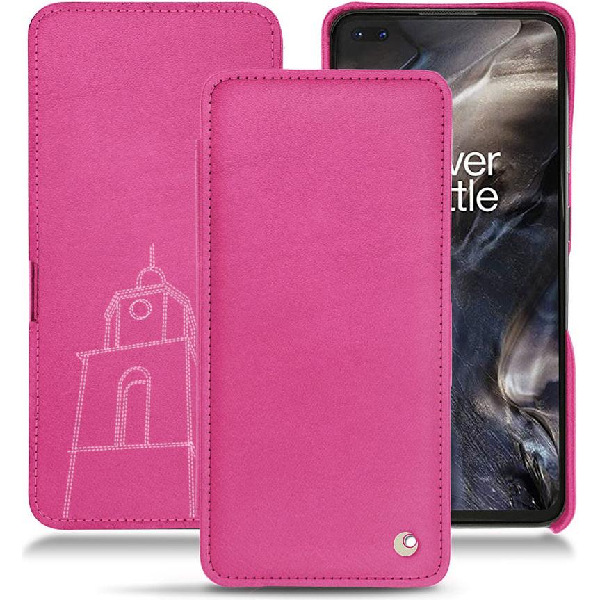 Noreve Lederschutzhülle horizontal (OnePlus Nord), Smartphone Hülle, Rosa