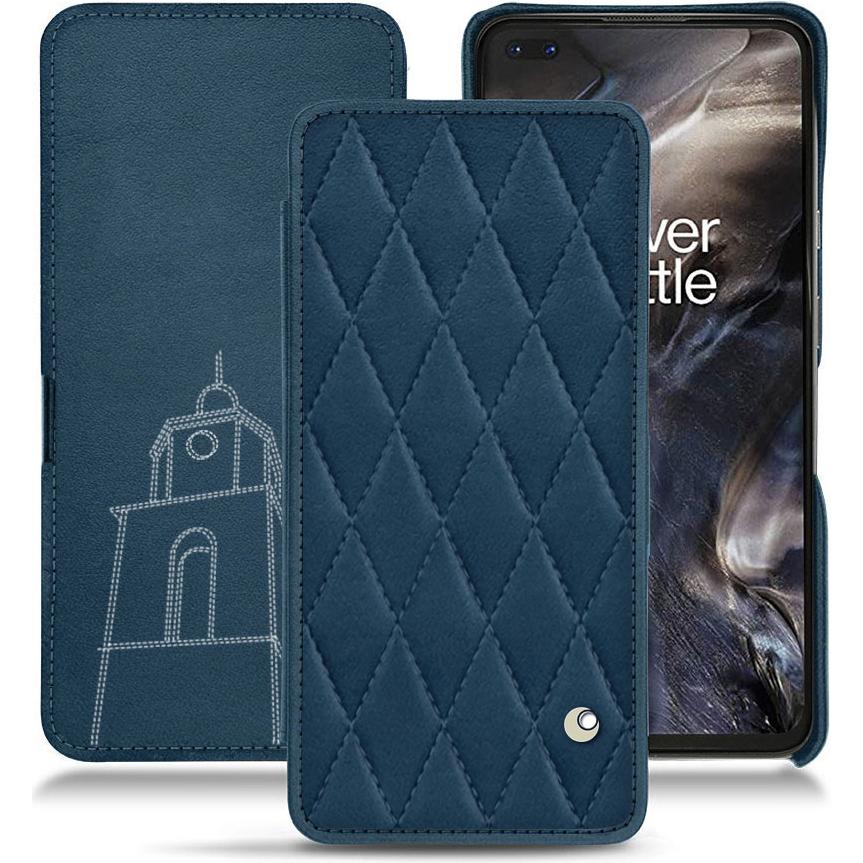 Noreve Lederschutzhülle horizontal (OnePlus Nord), Smartphone Hülle, Blau