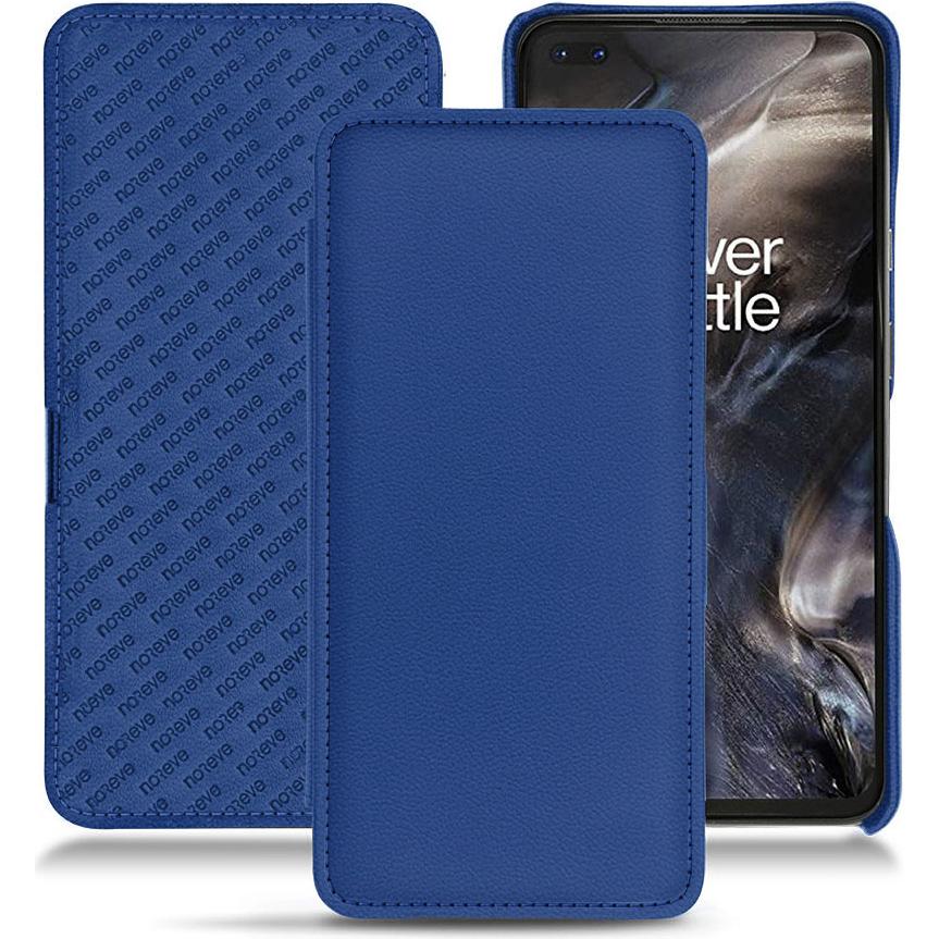 Noreve Lederschutzhülle horizontal (OnePlus Nord), Smartphone Hülle, Blau