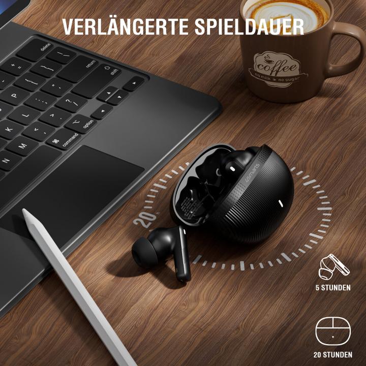 Actual product image 4smarts Wireless Headset SkyBuds Pro ANC, schwarz (ANC, 20 h, Wireless)