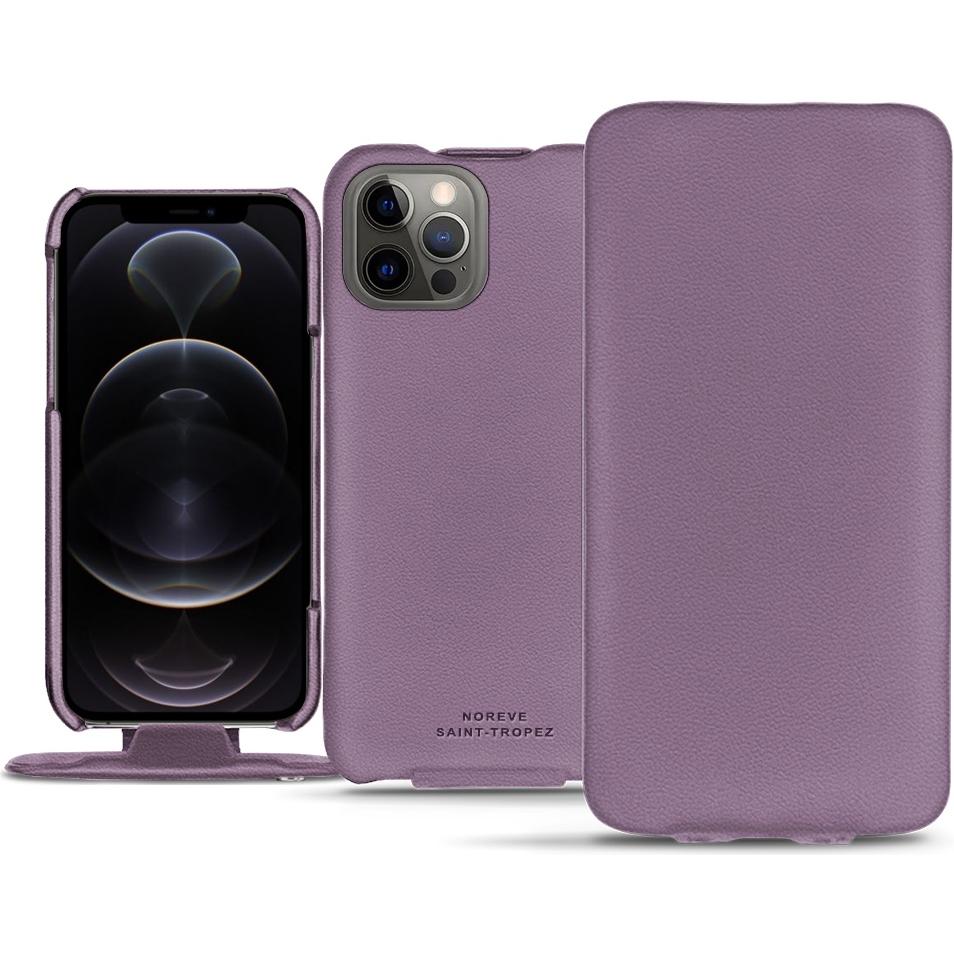 Thumbnail - Noreve Lederschutzhülle vertikal (Apple iPhone 12 Pro Max), Smartphone Hülle, Violett