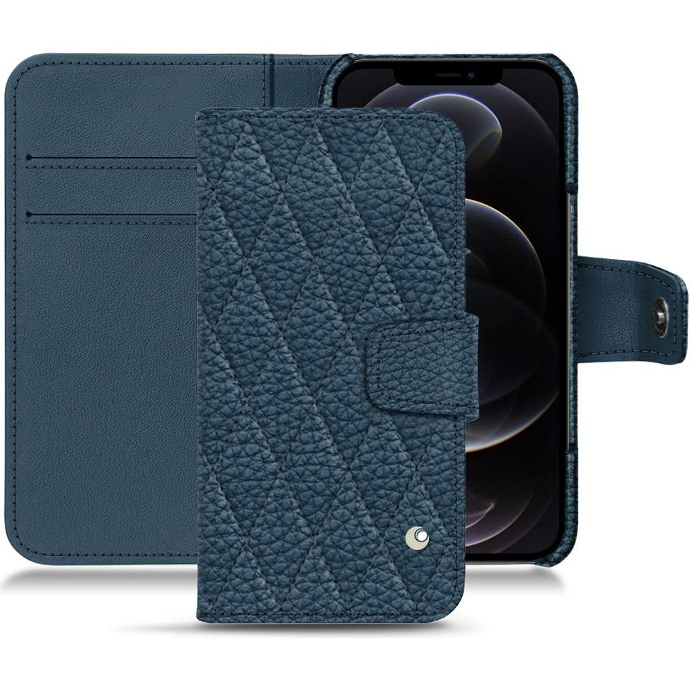 Thumbnail - Noreve Lederschutzhülle Wallet (Apple iPhone 12 Pro Max), Smartphone Hülle, Blau