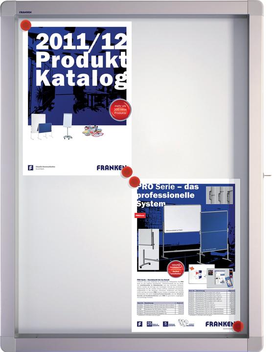 Produktbild Franken Schaukasten 53x70.4x4.5cm Aussenbereich magnetisch/beschreib.Fluegeltür (4 x A4)
