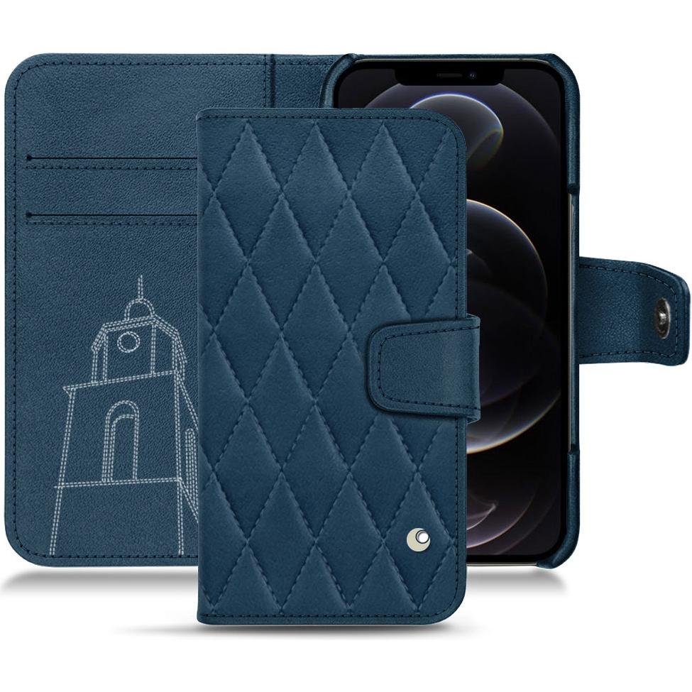 Thumbnail - Noreve Lederschutzhülle Wallet (Apple iPhone 12 Pro Max), Smartphone Hülle, Blau