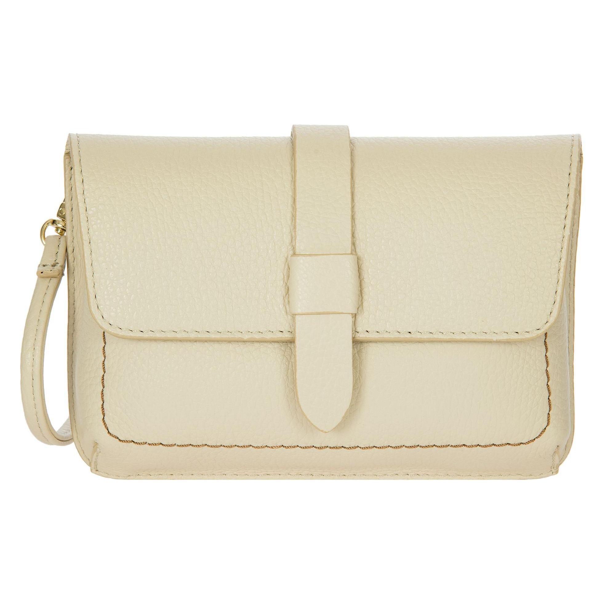 Brics, Handtasche, Gondola Garofano Umhängetasche Leder 19.5 Cm, Beige