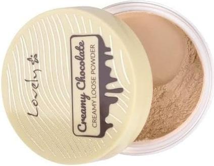 Produktbild Lovely Creamy Chocolate Loose Powder Chocolate. Matte Bronzing Powder For Face And Body With Cocoa