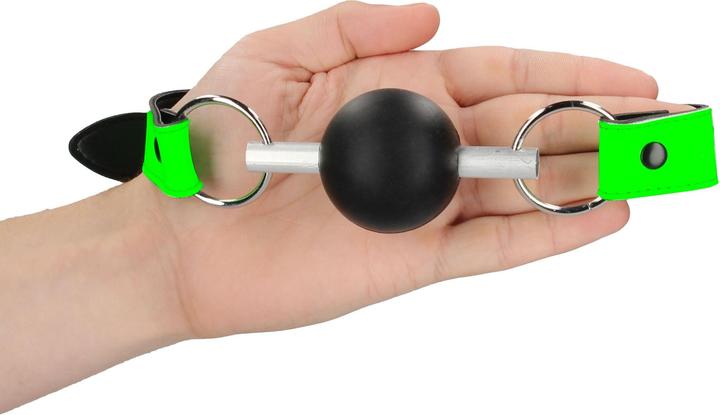 Actual product image Ouch! Solid Ball Gag - Glow in the Dark