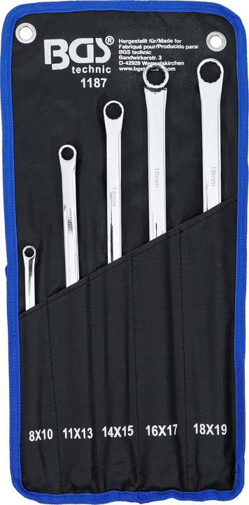 Actual product image BGS Double ring spanner set (19 mm, 12 mm, 14 mm, 16 mm, 10 mm, 18 mm, 17 mm, 11 mm, 15 mm, 8 mm, 9 mm, 13 mm)