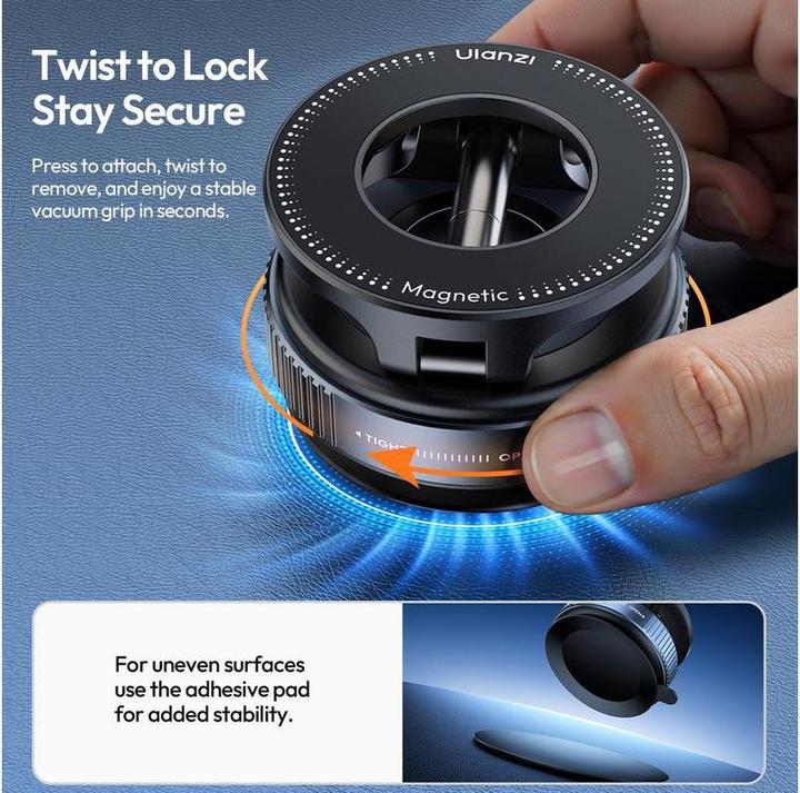 Actual product image Ulanzi SK 25 Mobile PhoneSuction Cup Holder