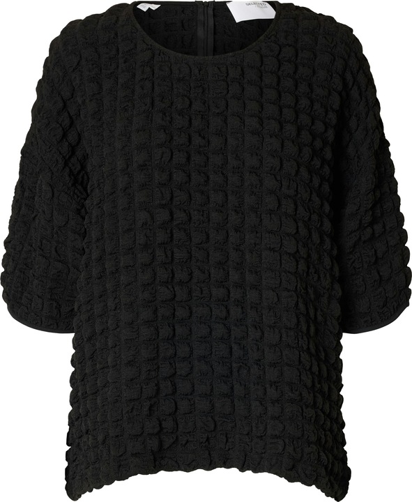 Selected Femme Texturiertes Oberteil mit 3/4-Ärmeln