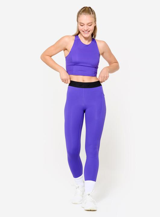 Actual product image Domyos Crop Top Damen enganliegend - violett (XS)