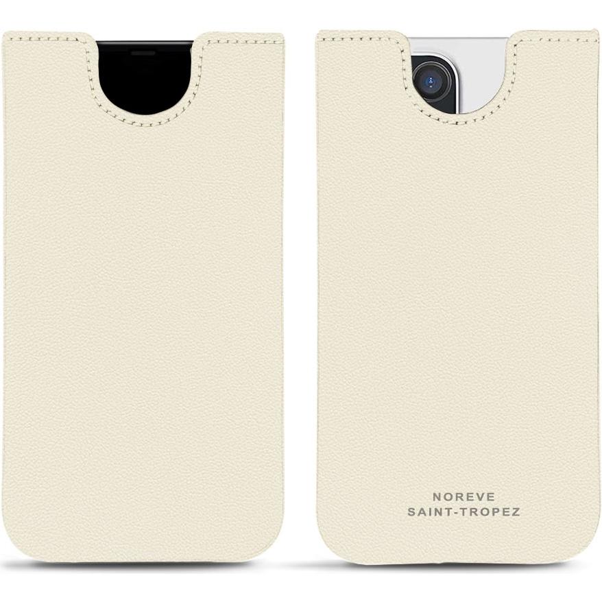 Noreve Lederschutzhülle (Apple iPhone 12 Pro), Smartphone Hülle, Weiss