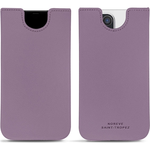 Noreve Lederschutzhülle (Apple iPhone 12 Pro), Smartphone Hülle, Violett