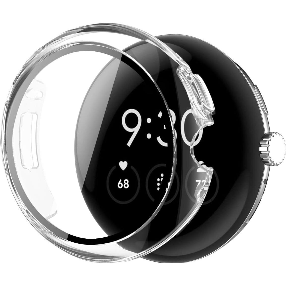 Thumbnail - Screenguard ClearShield Google Pixel Watch Panzerglas Screen Protector Case, Smartwatch Zubehör, Transparent