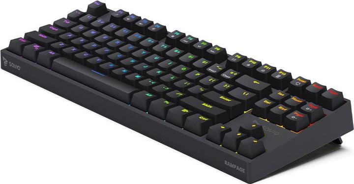 Actual product image Savio Rampage Outemu Ruda Mechanical Keyboard, anti-ghosting, RGB, black (US, Cable)