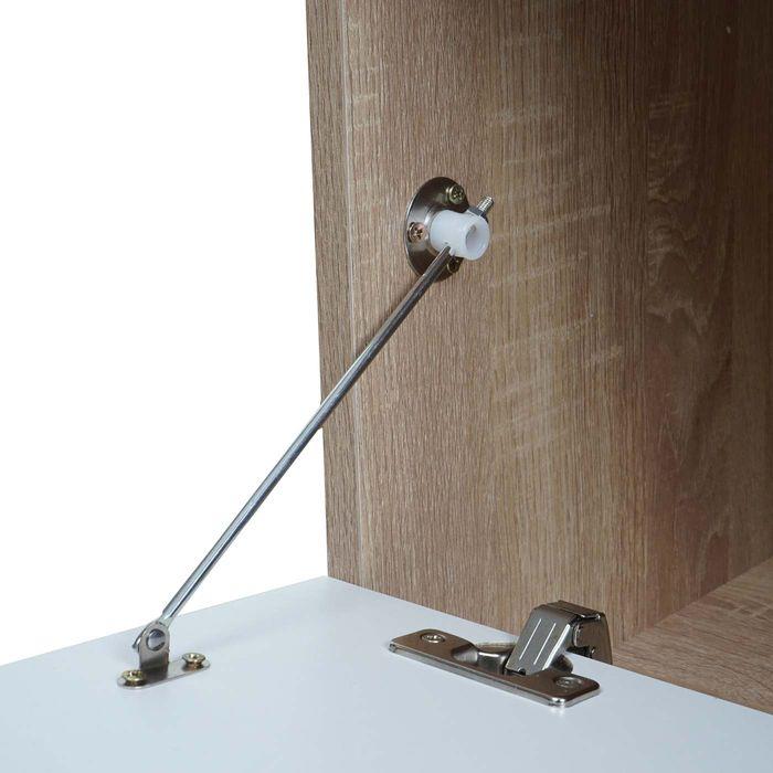 Immagine prodotto Mendler Porta TV HWC-L33, legno 43x140x41cm vano portaoggetti, aspetto quercia, bianco