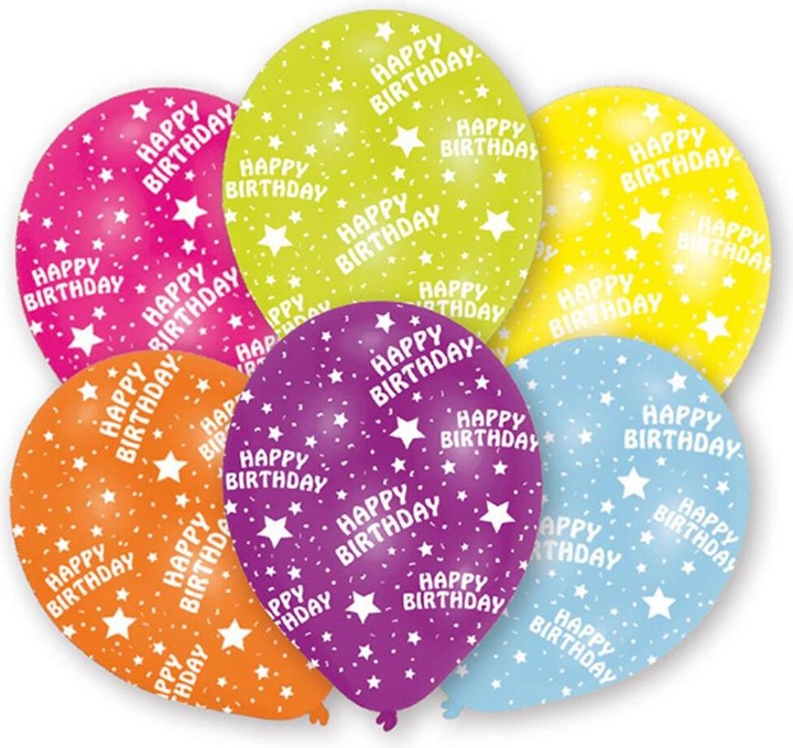 Produktbild Amscan Ballone Happy Birthday ass