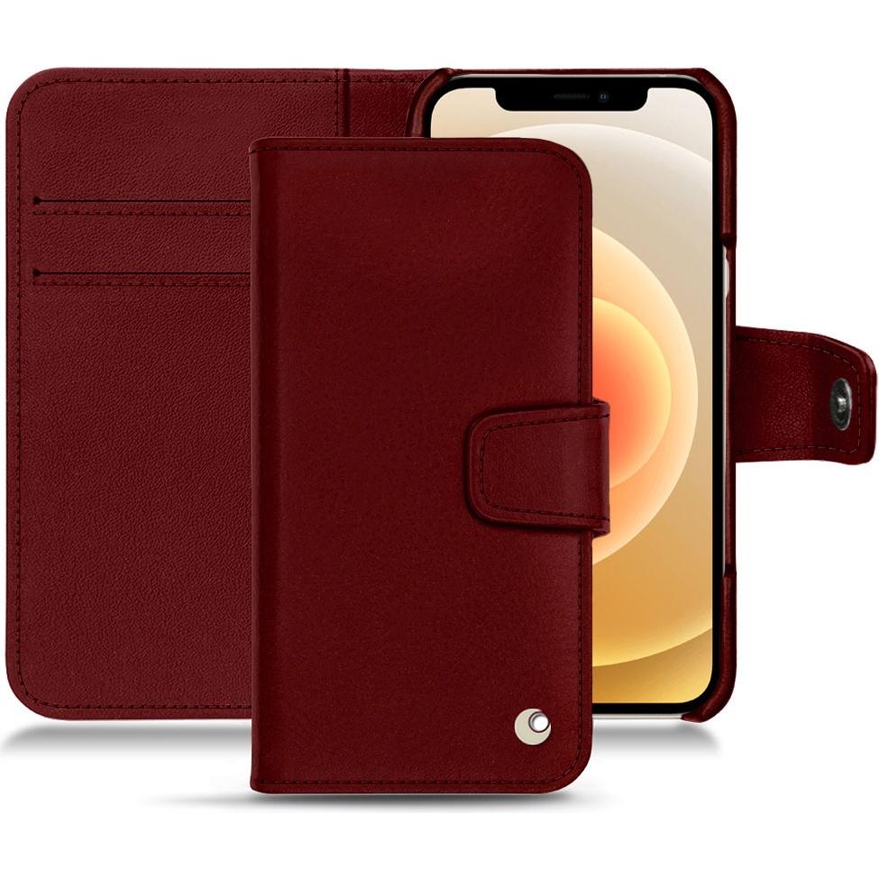 Thumbnail - Noreve Lederschutzhülle Wallet (Apple iPhone 12 mini), Smartphone Hülle, Rot