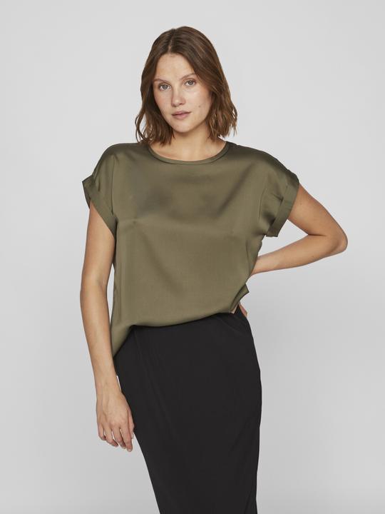 Actual product image Vila Round neckline top with short sleeves (44)