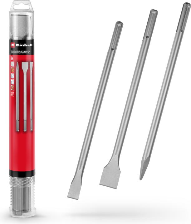 Produktbild Einhell SDS-Max Meissel-Set 190110, 400 mm, 3-teilig (40 mm)
