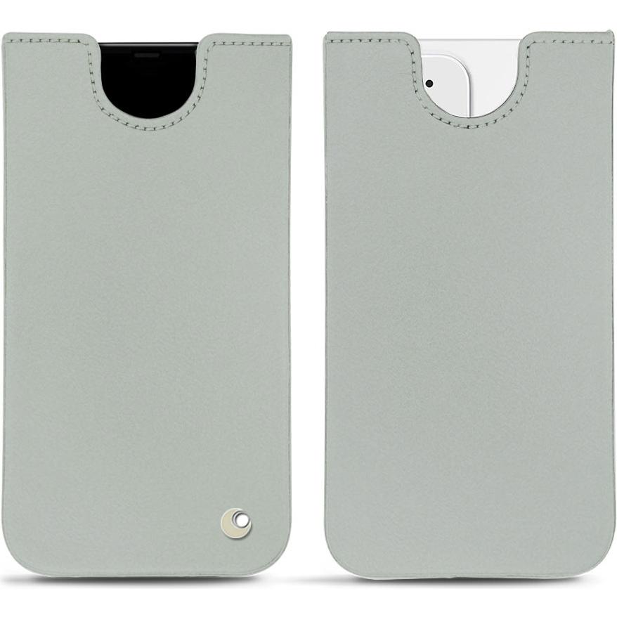 Noreve Lederschutzhülle (Apple iPhone 12 mini), Smartphone Hülle, Grau