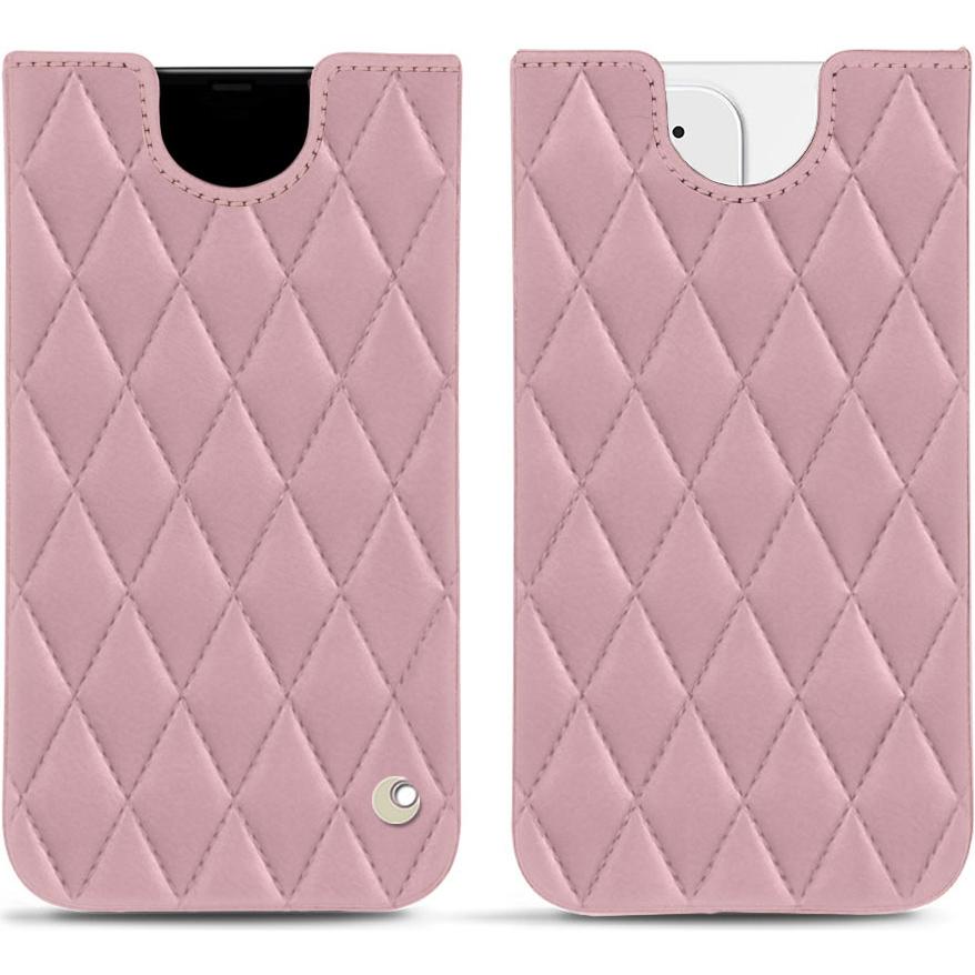 Noreve Lederschutzhülle (Apple iPhone 12 mini), Smartphone Hülle, Rosa