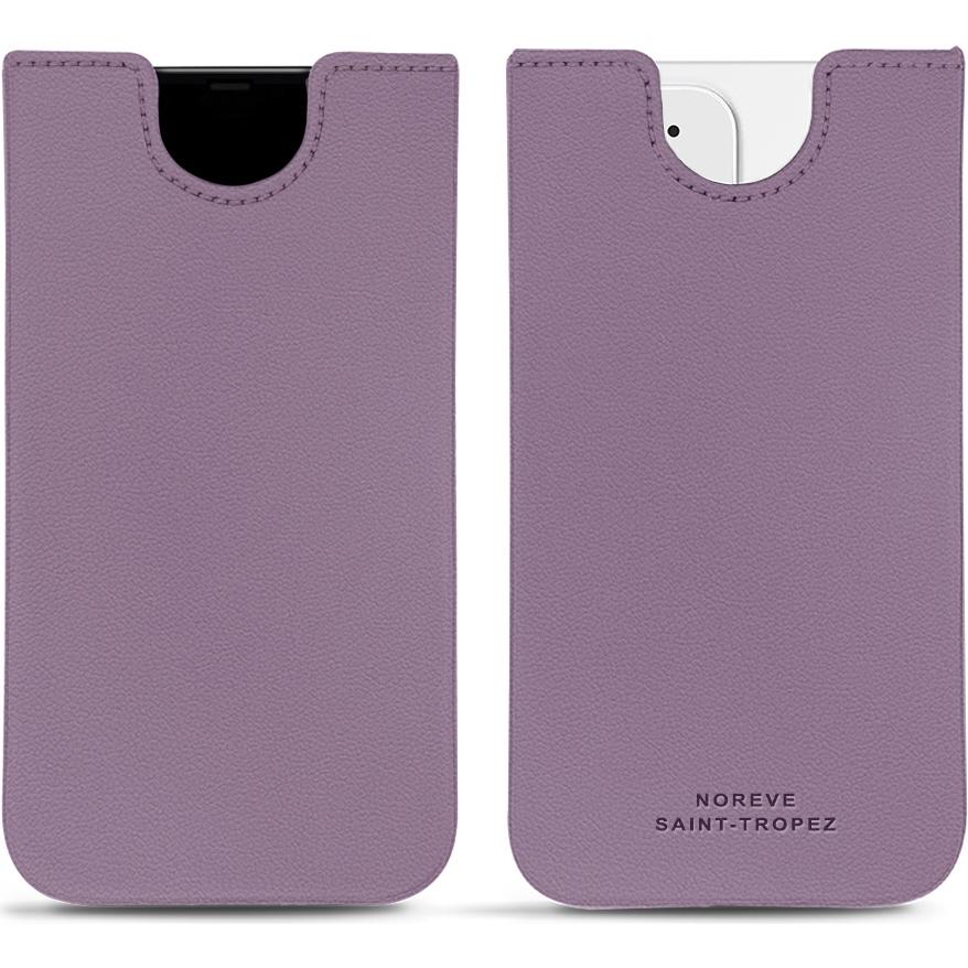 Noreve Lederschutzhülle (Apple iPhone 12 mini), Smartphone Hülle, Violett