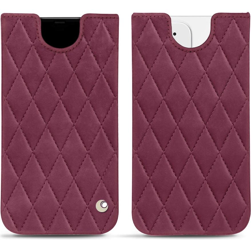 Noreve Lederschutzhülle (Apple iPhone 12 mini), Smartphone Hülle, Violett
