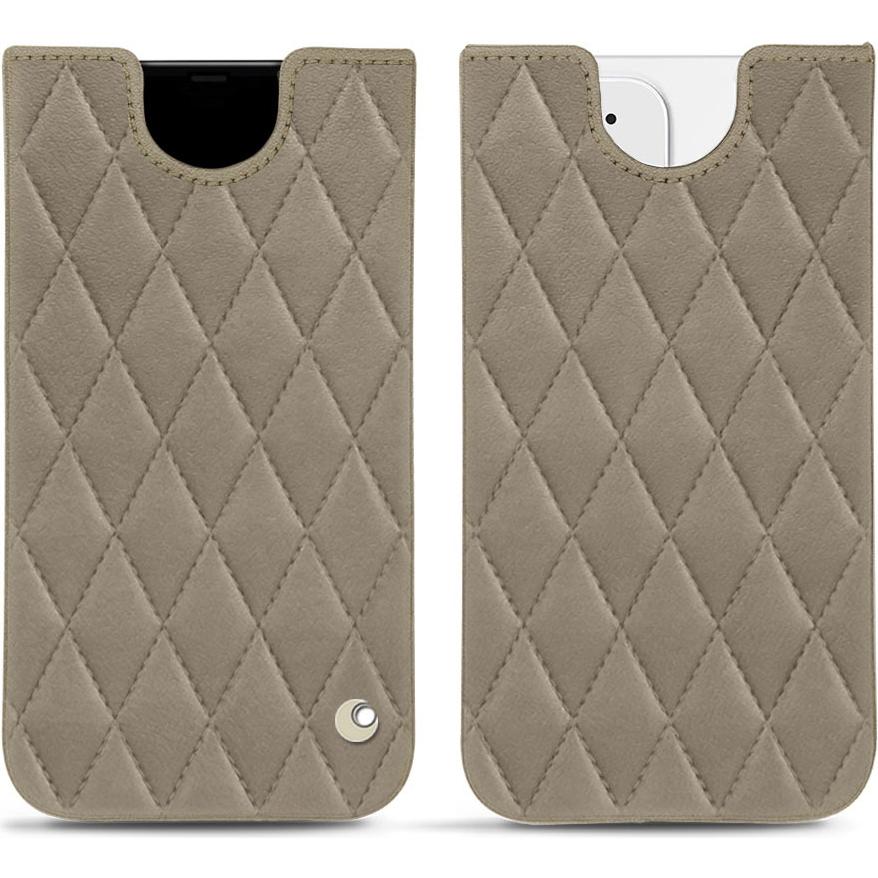 Noreve Lederschutzhülle (Apple iPhone 12 mini), Smartphone Hülle, Beige