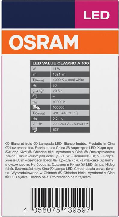 Immagine prodotto Osram Valore (E27, 1521 lm, 1 x)