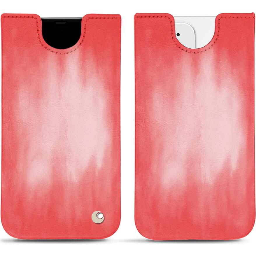Noreve Lederschutzhülle (Apple iPhone 12 mini), Smartphone Hülle, Rosa