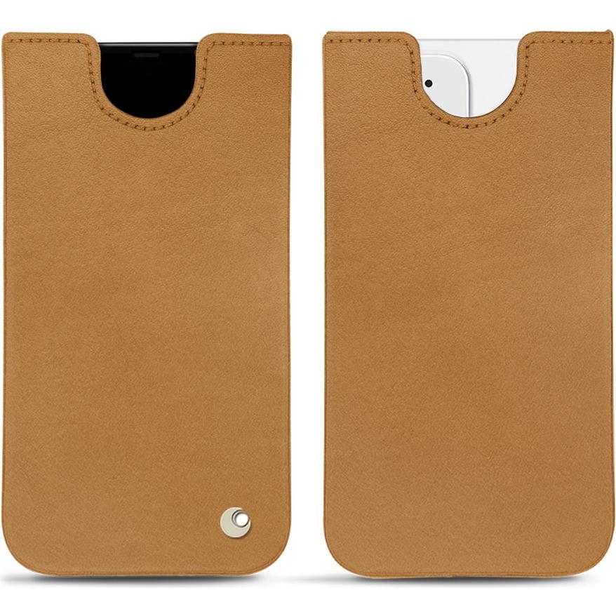 Noreve Lederschutzhülle (Apple iPhone 12 mini), Smartphone Hülle, Braun