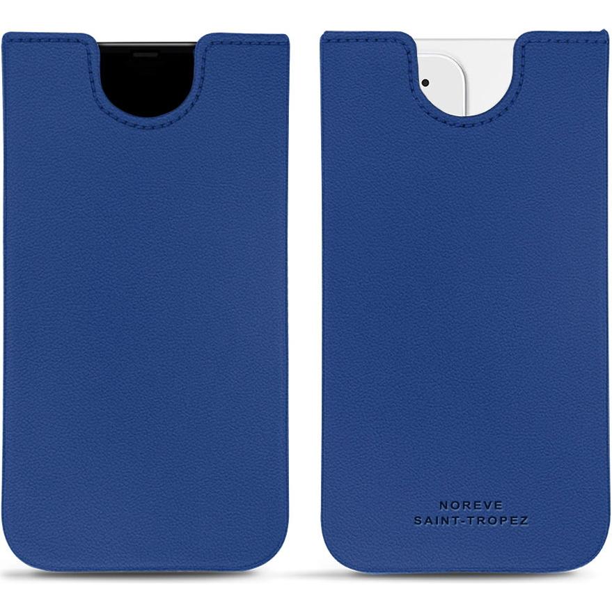 Noreve Lederschutzhülle (Apple iPhone 12 mini), Smartphone Hülle, Blau