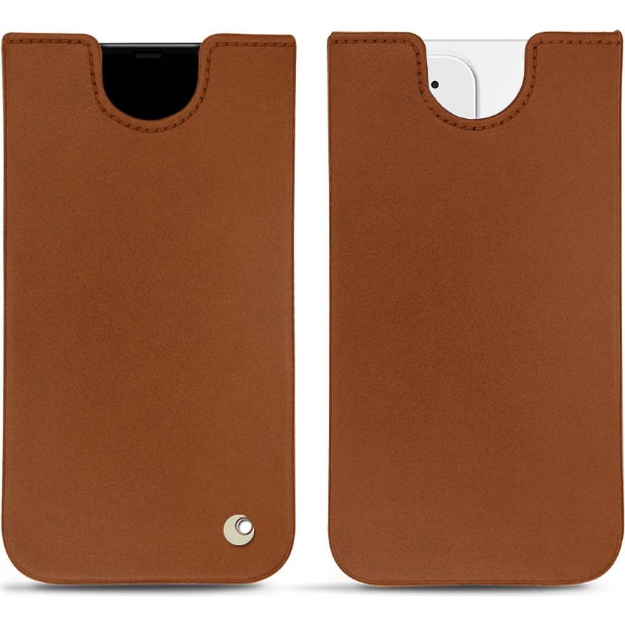 Noreve Lederschutzhülle (Apple iPhone 12 mini), Smartphone Hülle, Braun